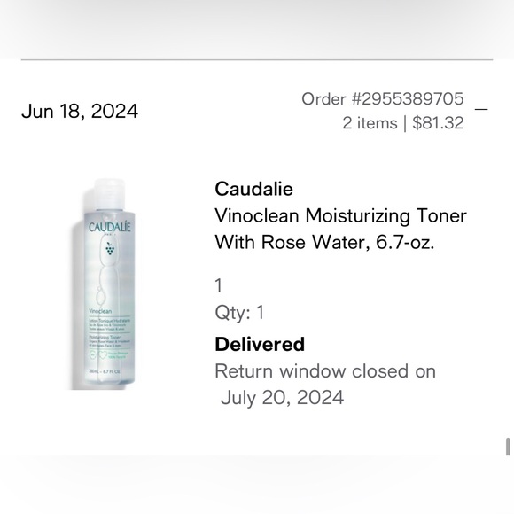 Caudalie Vinoclean
Moisturizing Toner with Rose Water - Picture 6 of 6